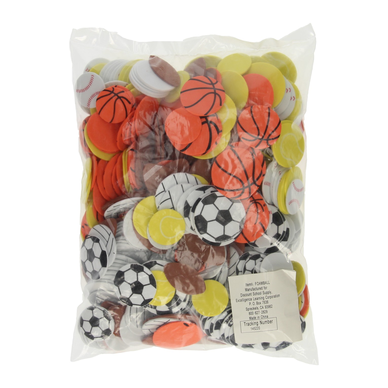 Colorations - Sportballen Foam Vormen, 500st.