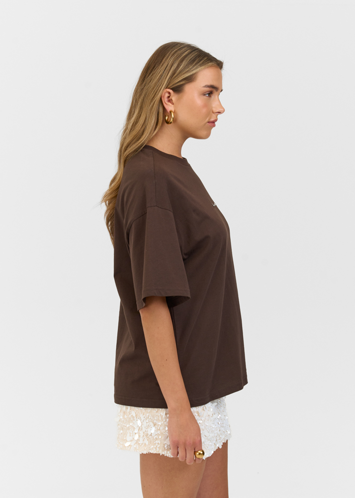 Sun reverie t-shirt choco bruin