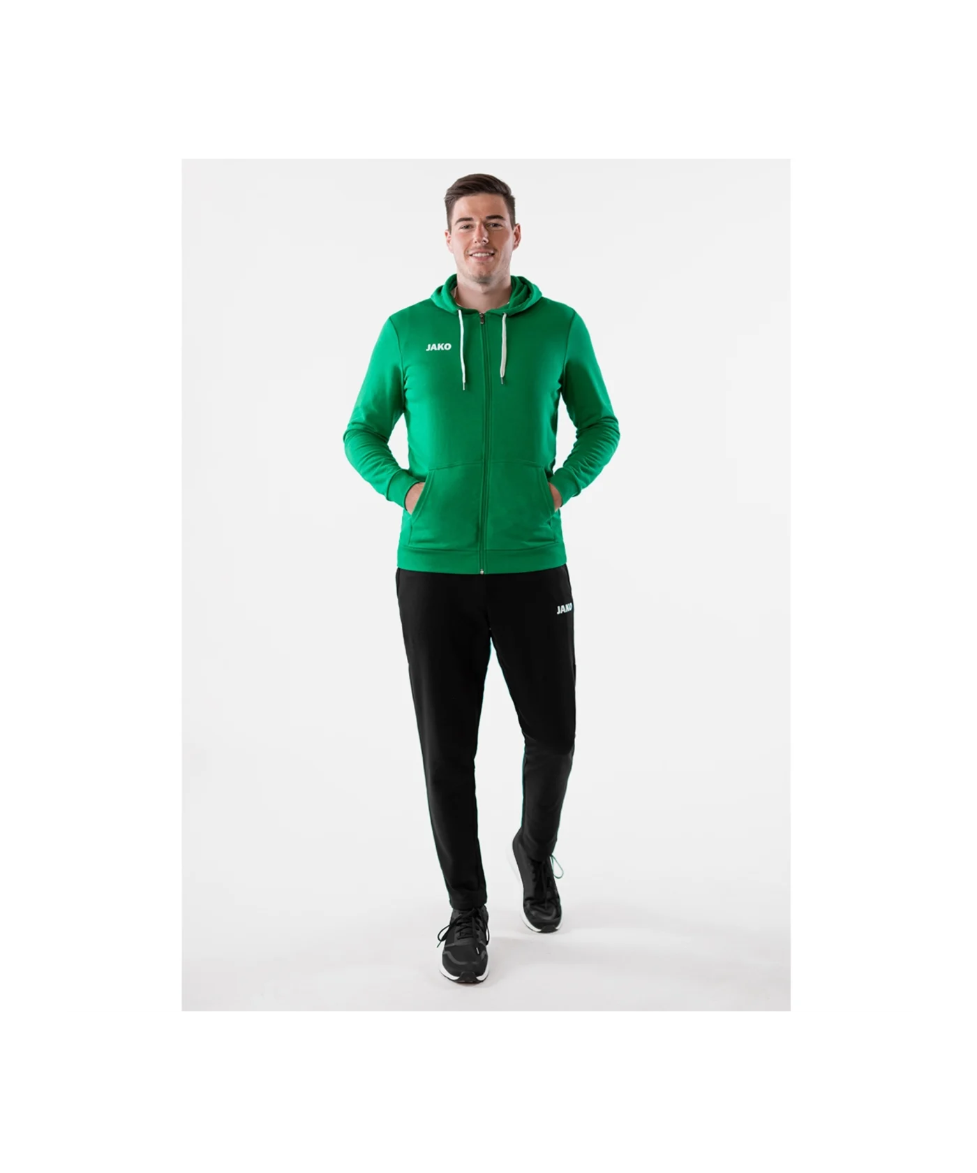 JAKO Base Kapuzenjacke Grün F06