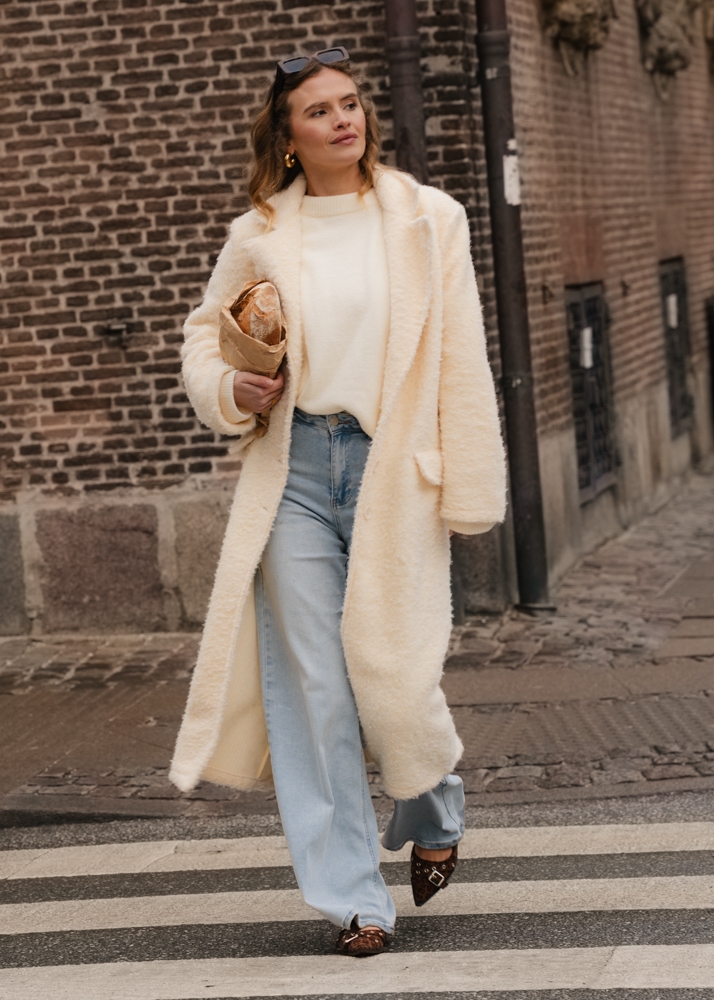 Carmen mantel jas creme