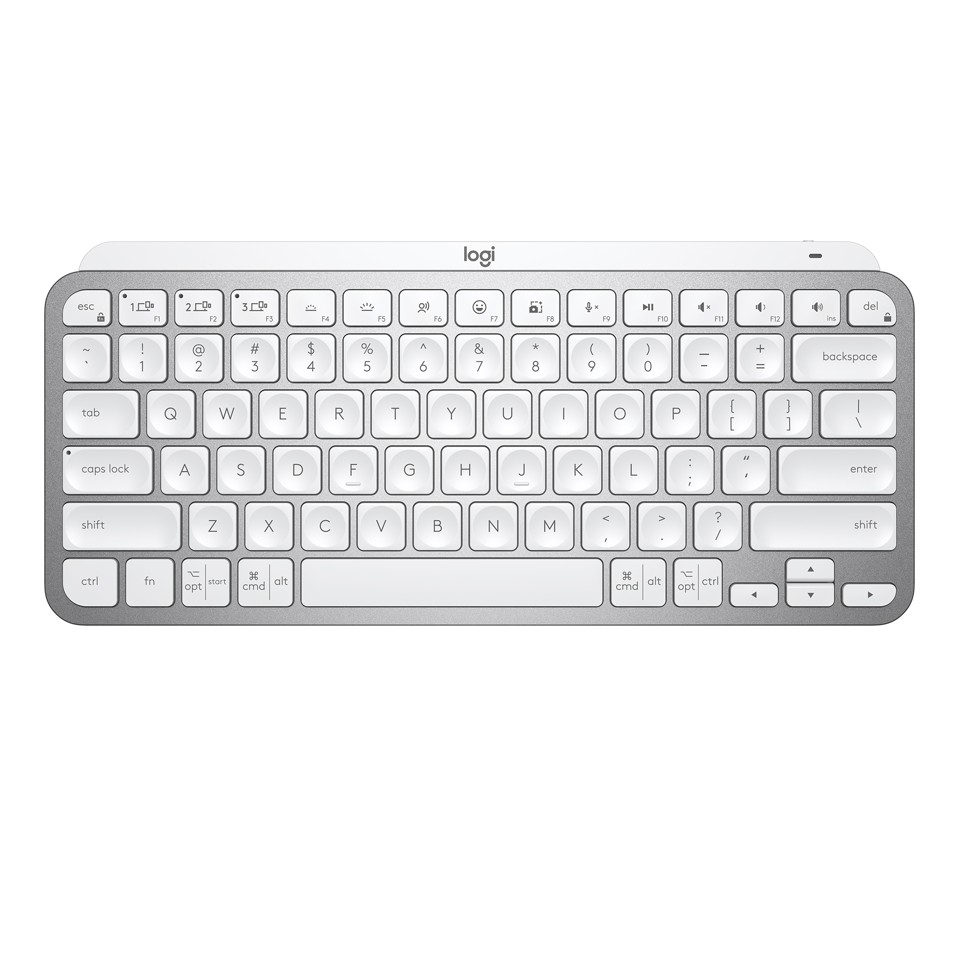 Logitech - MX Keys Mini minimalistisk Trådløs Tastatur - Nordic Layout