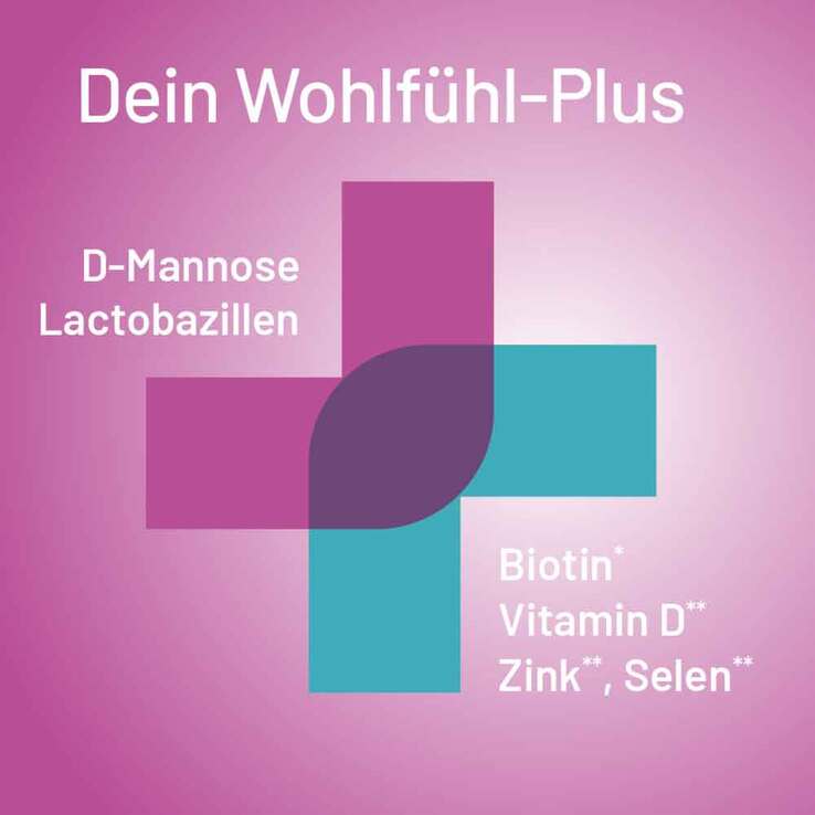 Femalac D-Mannose + Lactobazillen Pulver zur H.e.L.z.E., 28 St