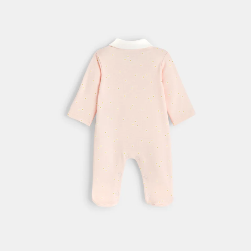 Pyjama bébé en coton interlock bio rose Absorba Rose