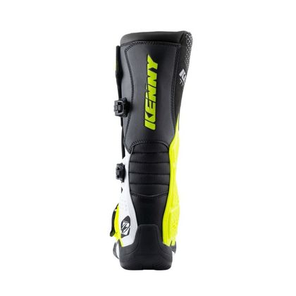 Bottes cross Kenny TRACK WHITE NEON YELLOW 2024 - Blanc / Jaune