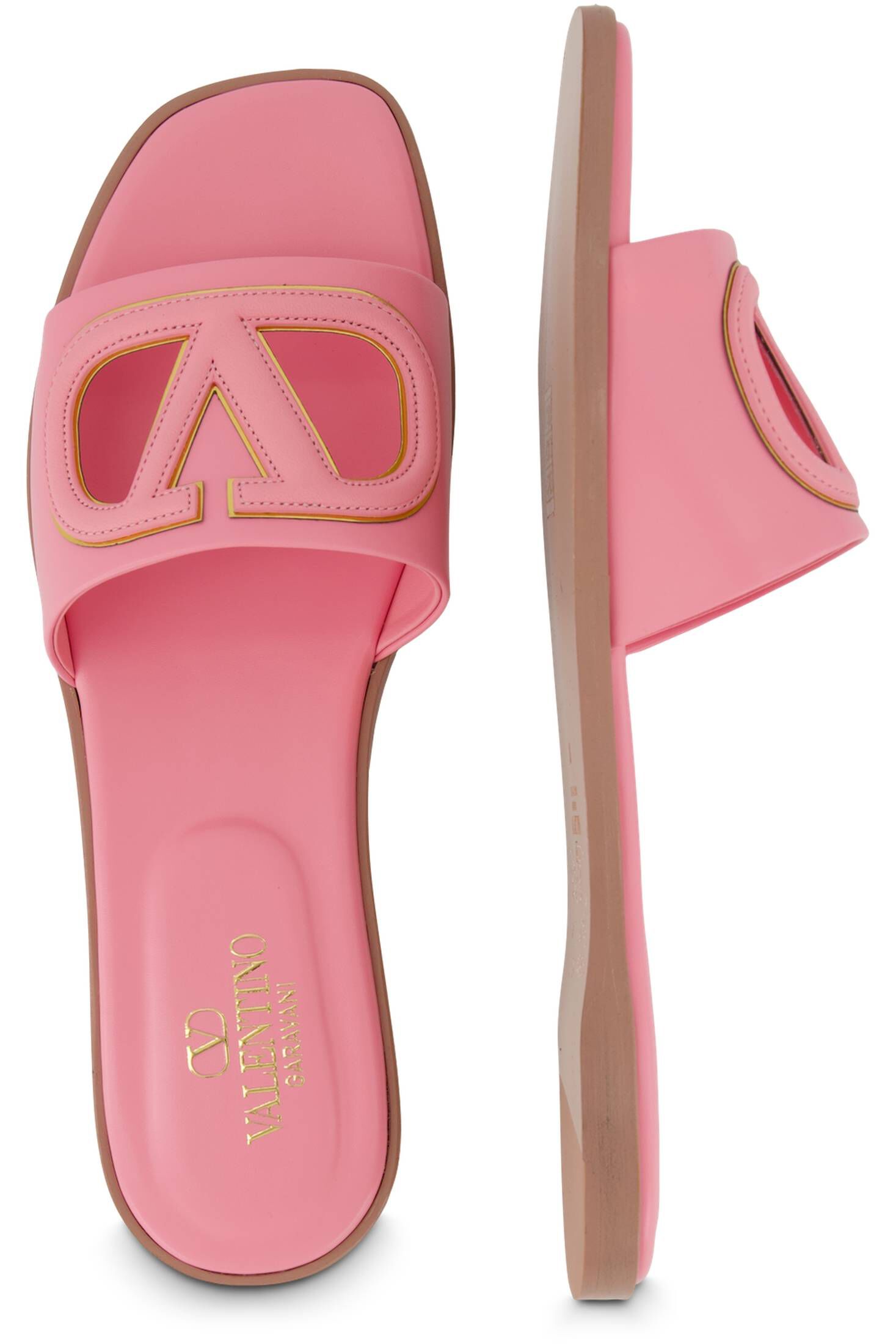 Valentino Garavani| Damen Pantolette VLOGO SLIDE aus Nappaleder