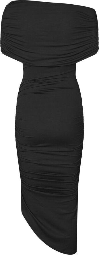 Oval Square Night Dress Black