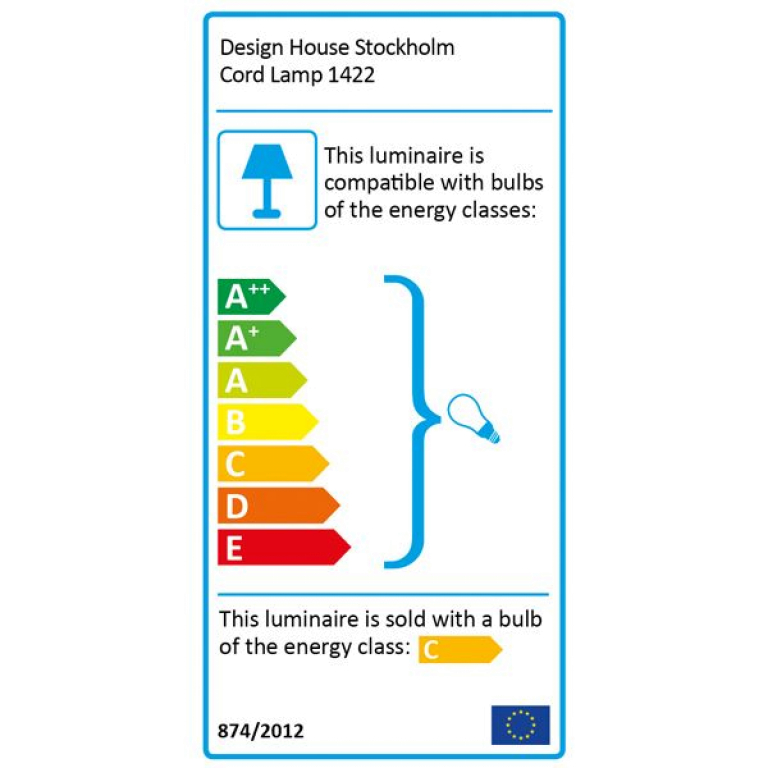 Design House Stockholm Cord vloerlamp