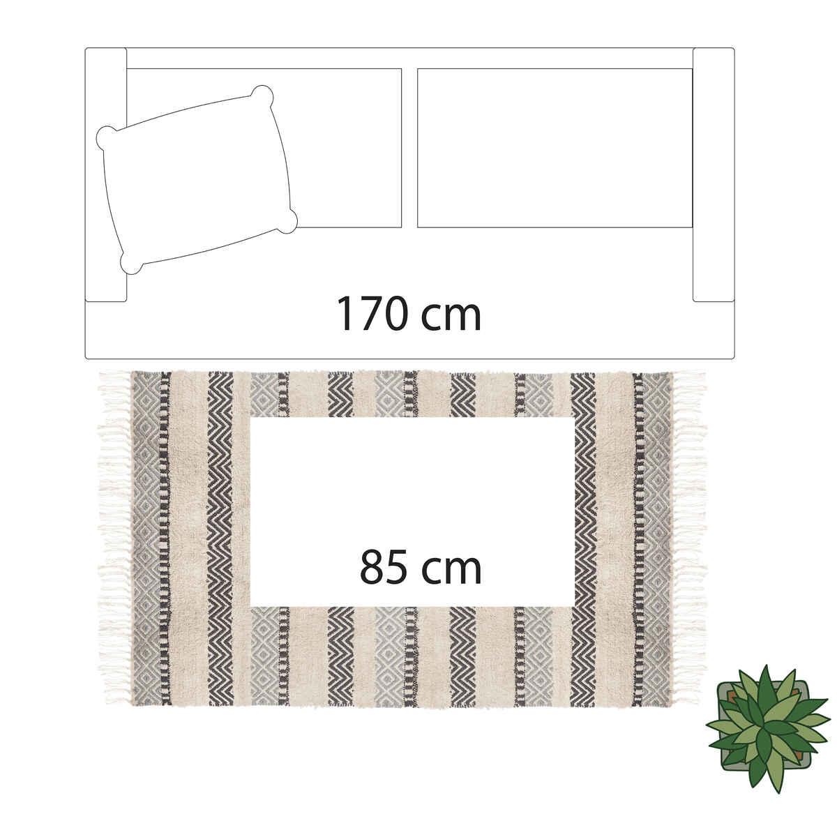 TAPIS COTON RELIEF 2 D.90X150CM
