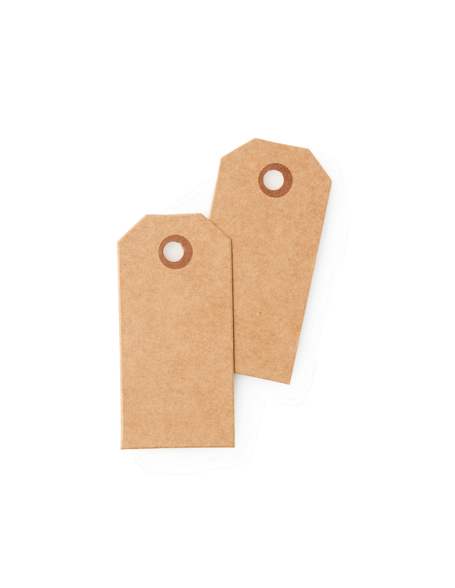 Manillamærker | Papir. 8 x 4 cm. 20 stk. | Brown