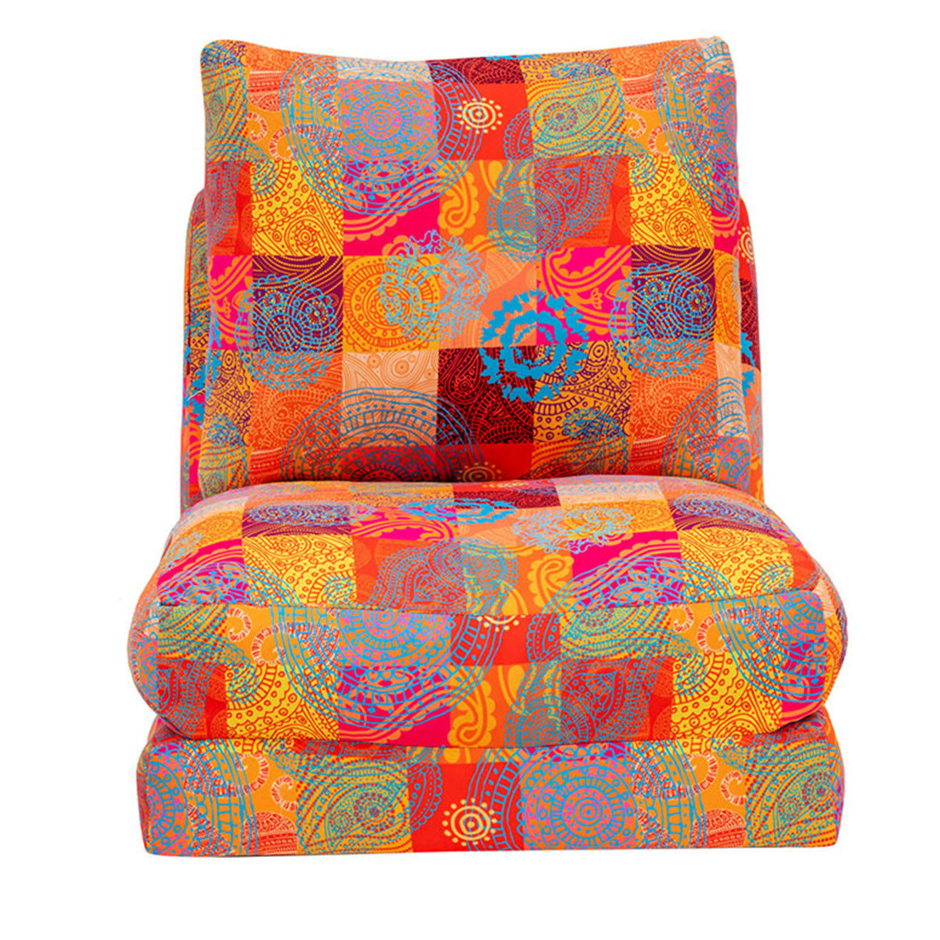 Homitis Fauteuil convertible Taida multicolore - 60x68x26 cm