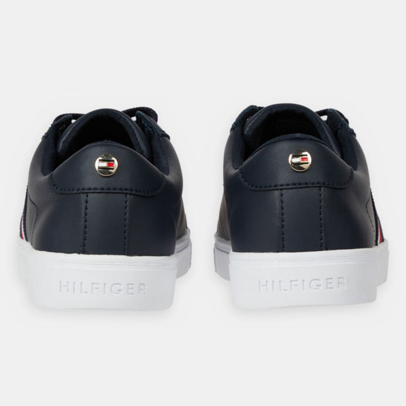 Tommy Hilfiger Baskets en Cuir Webbing bleu marine