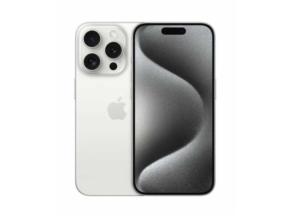 Apple | iPhone 15 Pro - 5G smartphone - 1TB - Hvidt Titanium