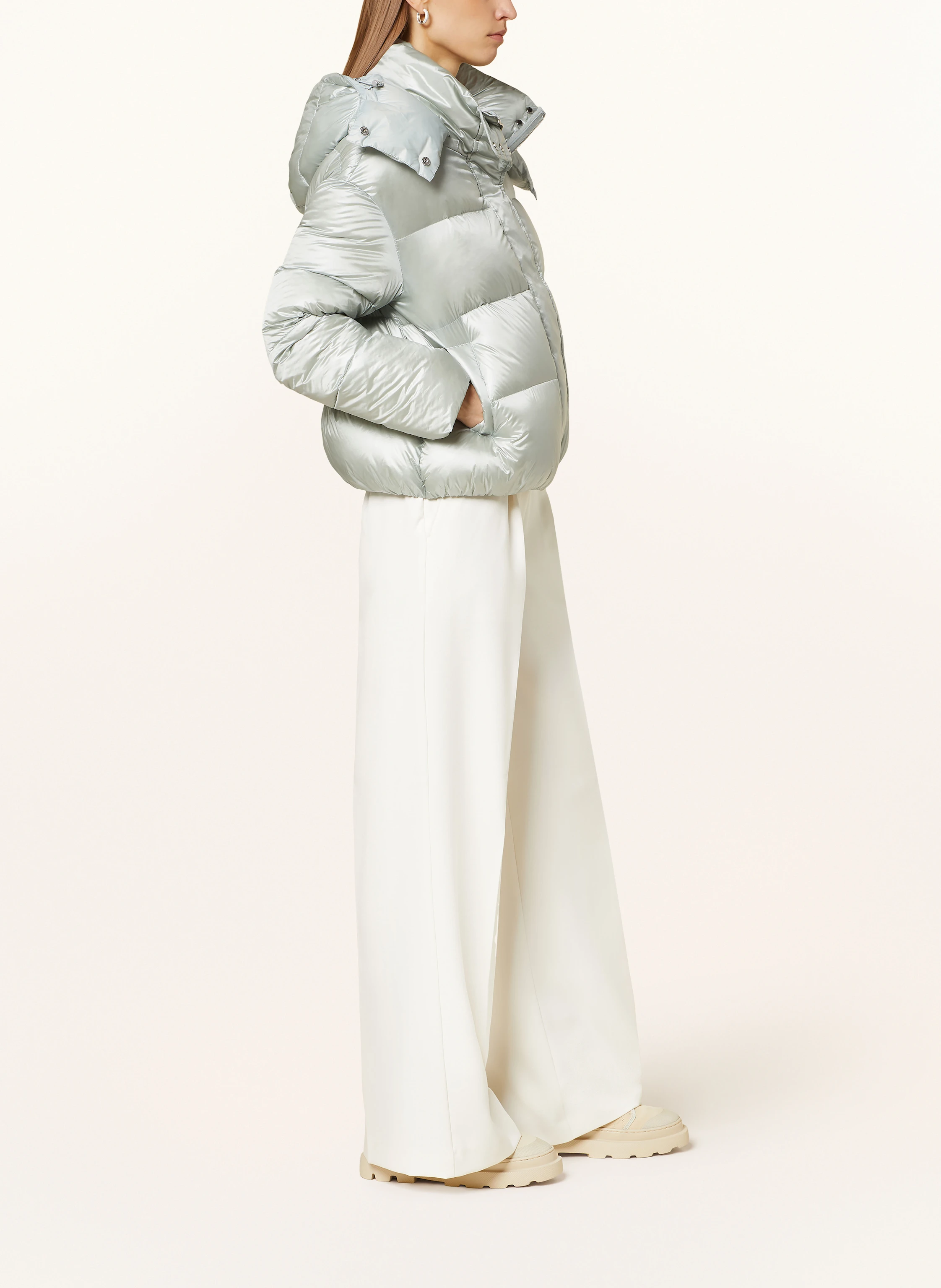 PATRIZIA PEPE Daunenjacke mit abnehmbarer Kapuze