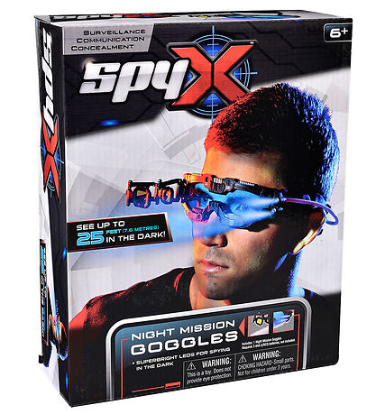 SpyX - Nacht Mission Schutzbrille - Schwarz