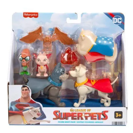 Mattel DC League of Super Pets Action Figur Multi Super Pack