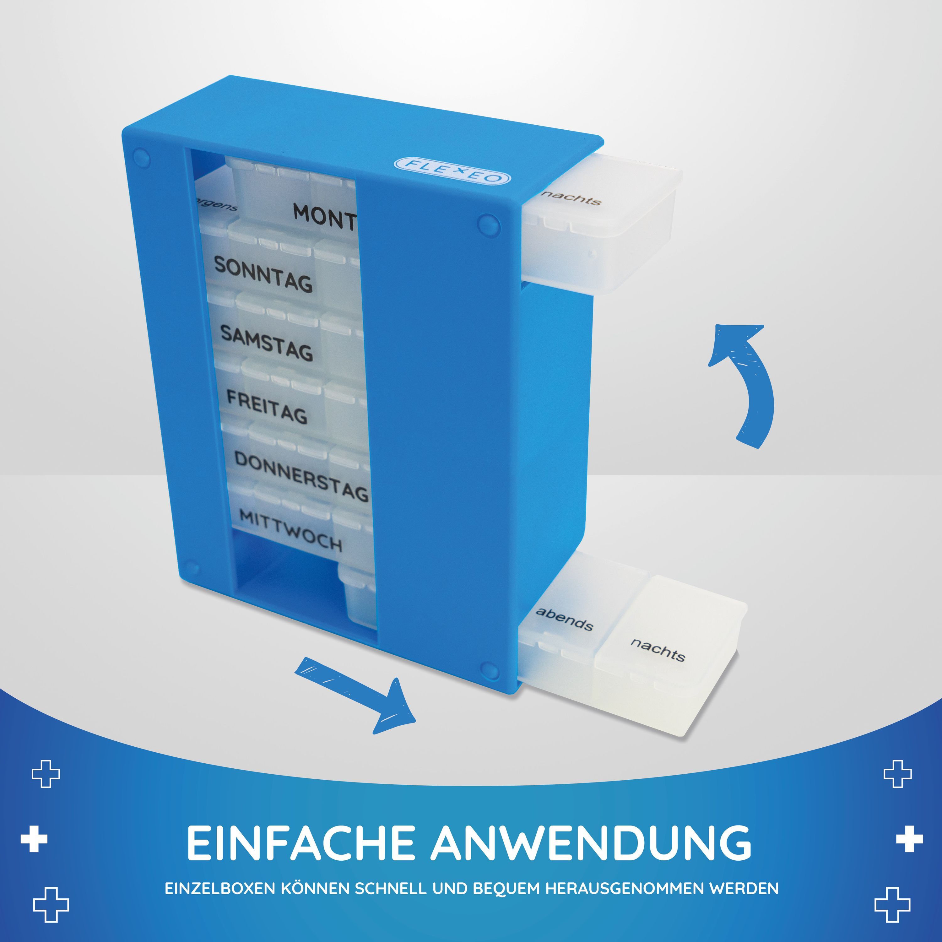 FLEXEO Medikamentendosierer für 7 Tage