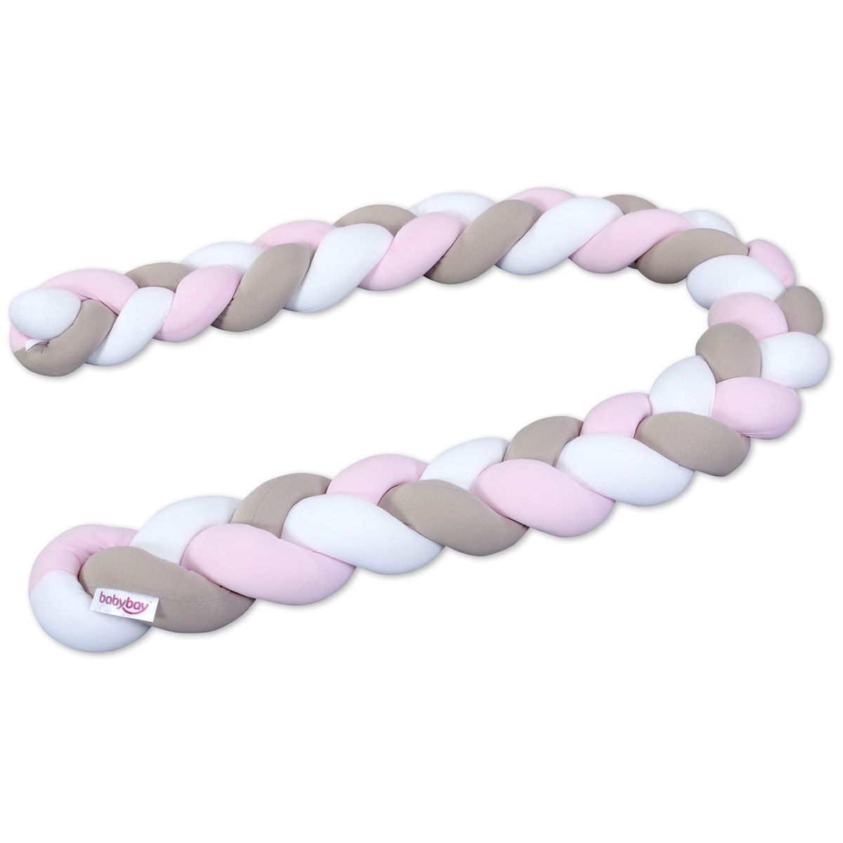 babybaybabybay   Nestchenschlange geflochten mittel weiss/beige/rosé