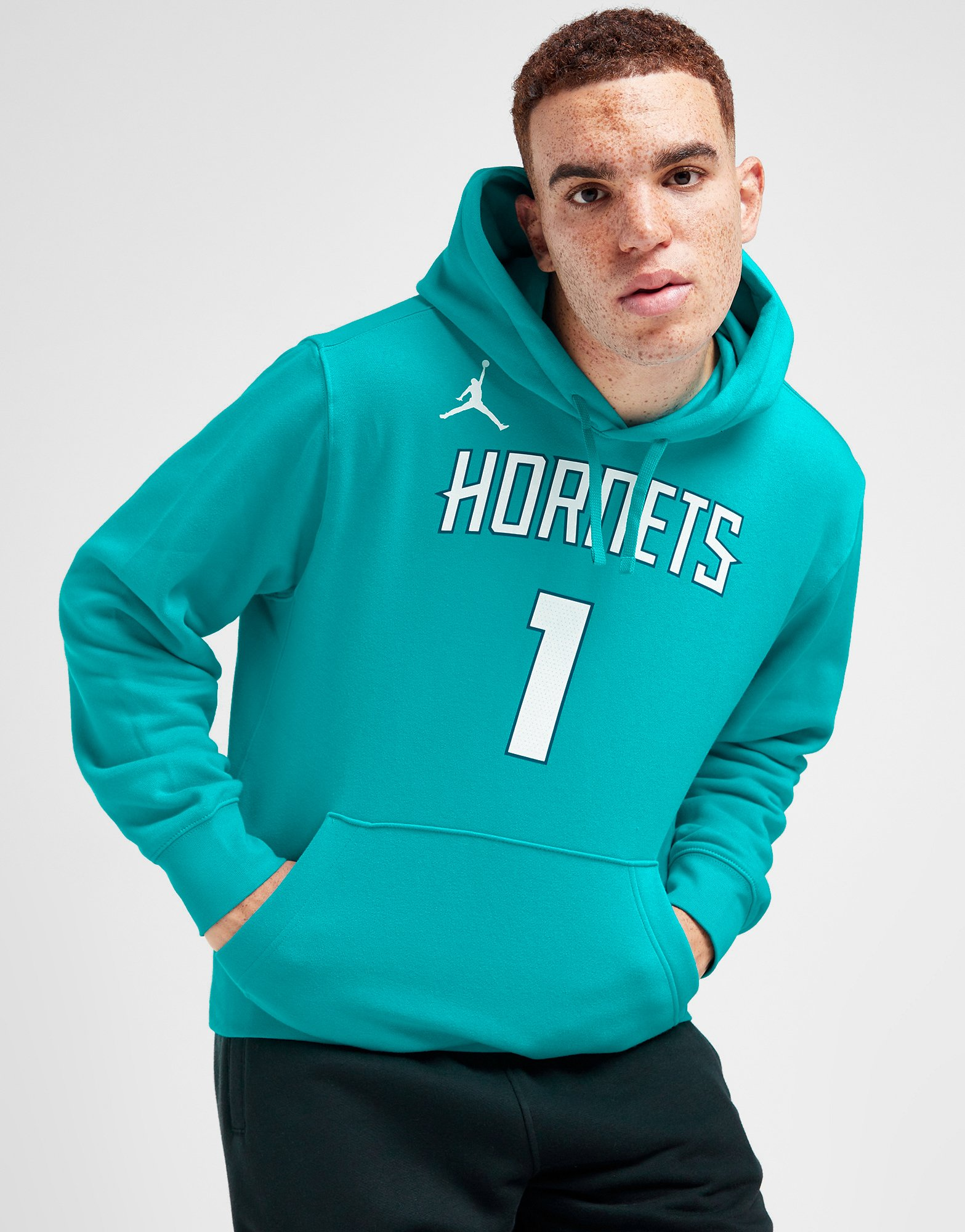 Jordan Sweat à Capuche NBA Charlotte Hornets Ball #1 Homme