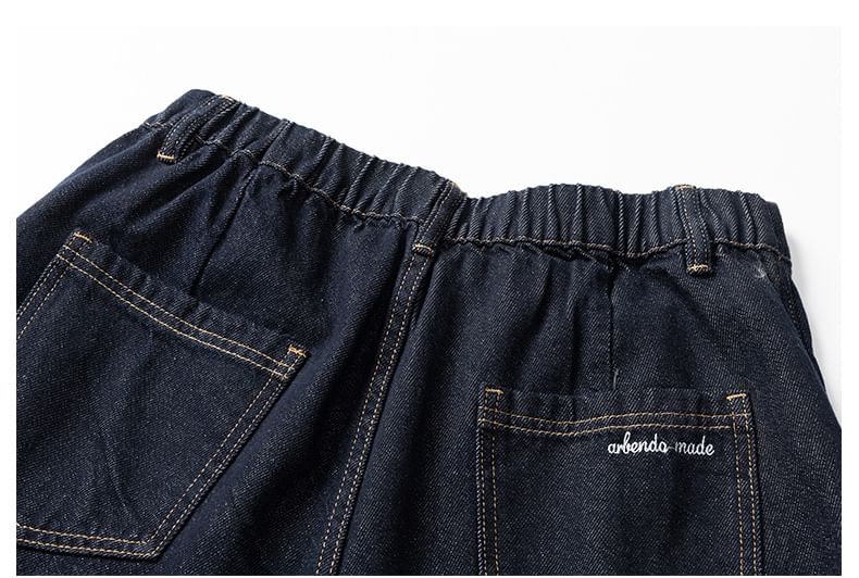 Shineon Studio - Hoge taille effen wijde pijpen joggingbroek