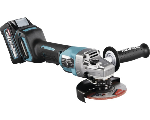 Makita XGT® GA013GM201 40V accu haakse slijper, inclusief 2 accu's (4,0Ah), lader en MAKPAC maat 4 koffer