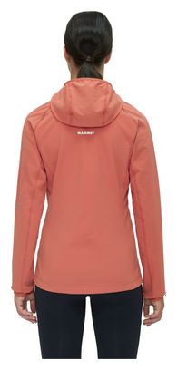 Veste Polaire Femme Mammut Madris Light Hooded Corail