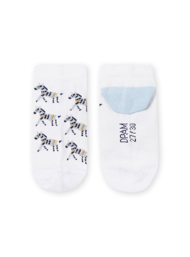 Chaussettes blanches enfant garçon