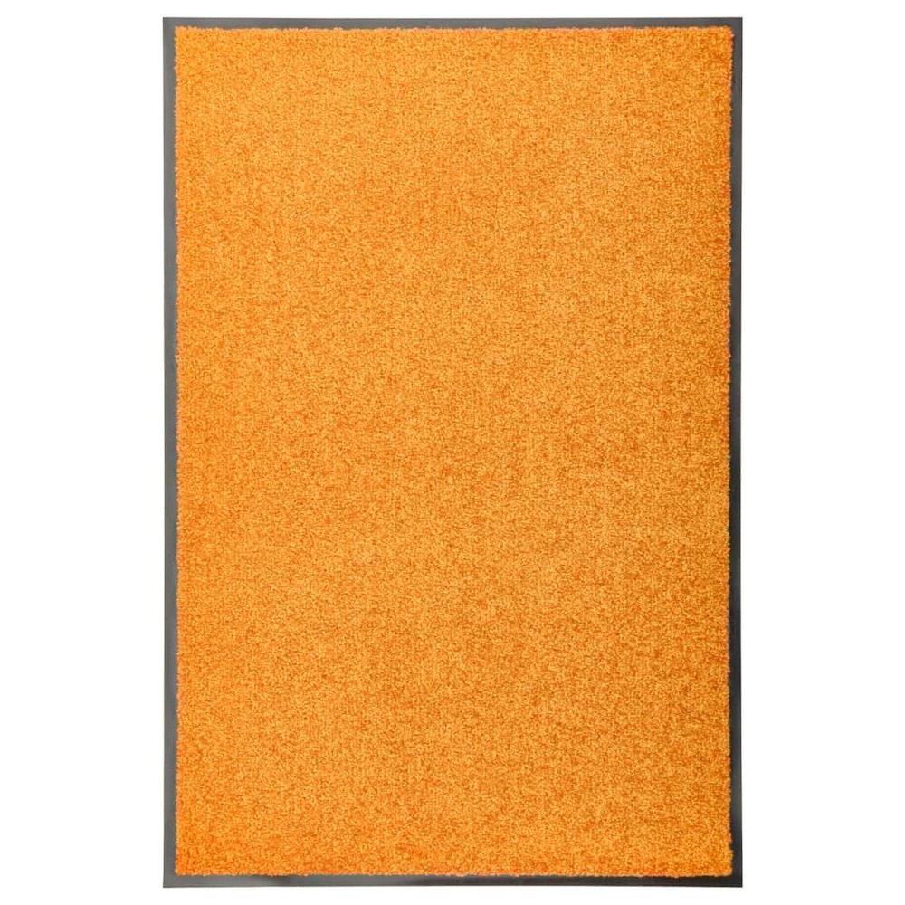 Paillasson lavable orange 60x90 cm