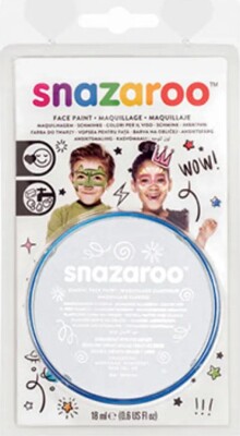 Snazaroo - Ansigtsmaling - Hvid - 18 ML