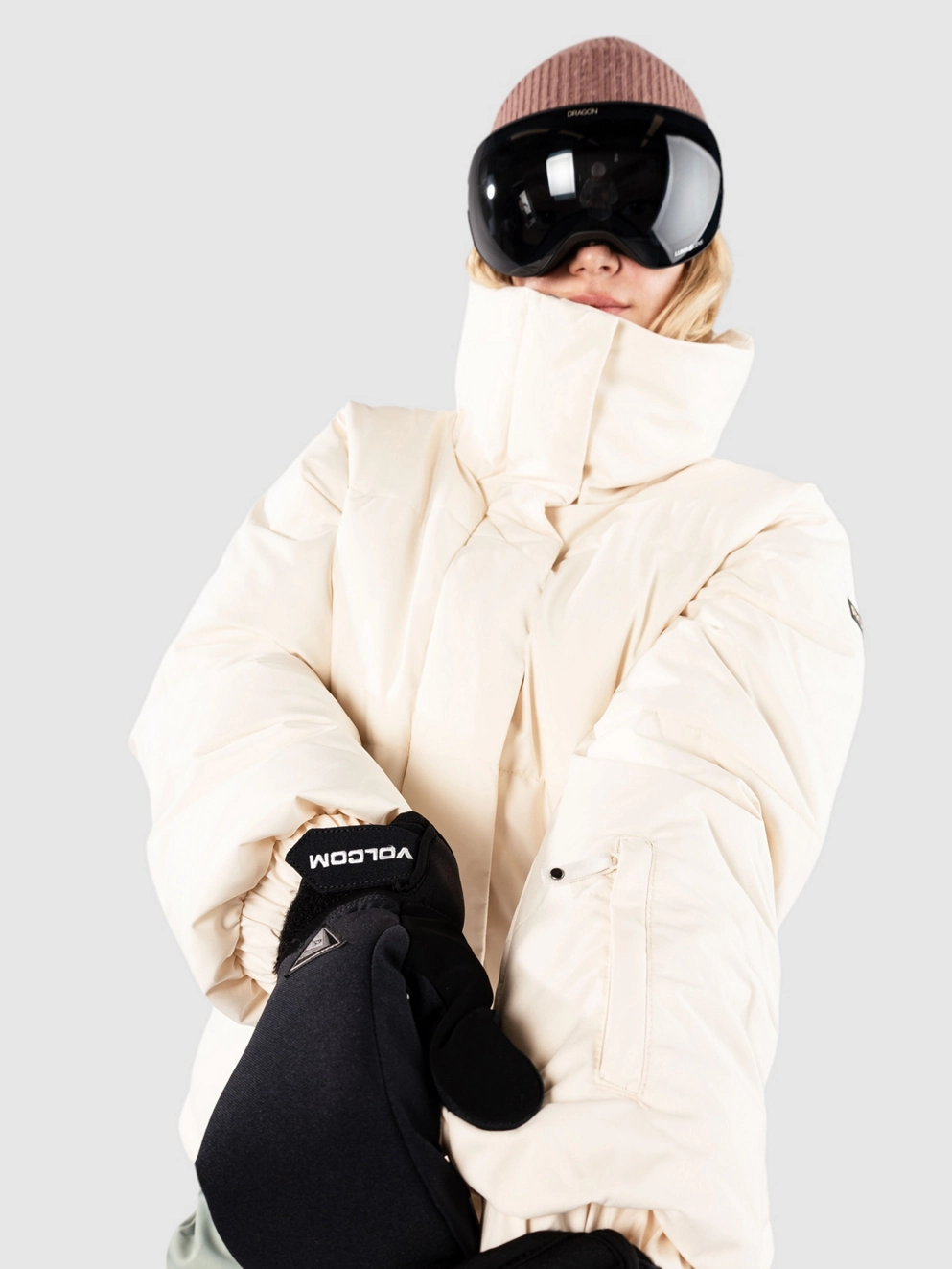Roxy Snow Winter Rebel Jacket buttercream