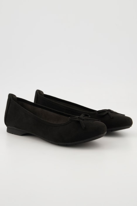 Jana Softline Ballerinas, Zierschleife, Weite H, recycelt