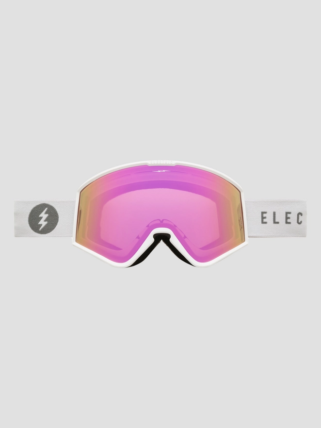 Electric EK1 Matte White Goggle pink chrome