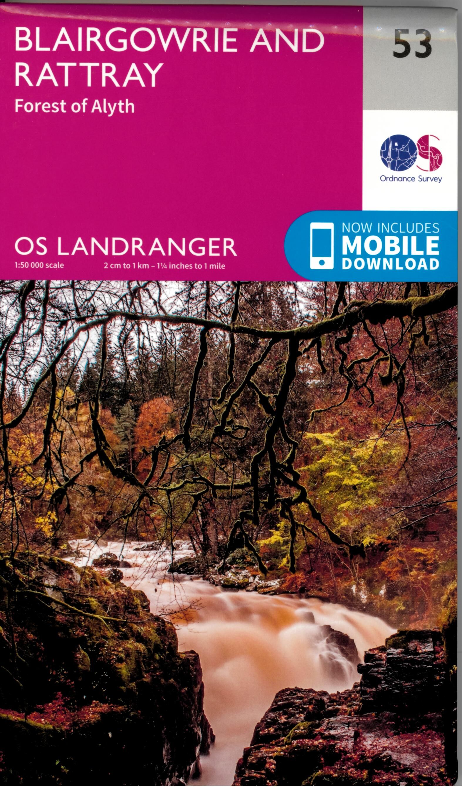 ORDNANCE SURVEY - 53 GB BLAIRGOWRIE RATTRAY 1 50 000