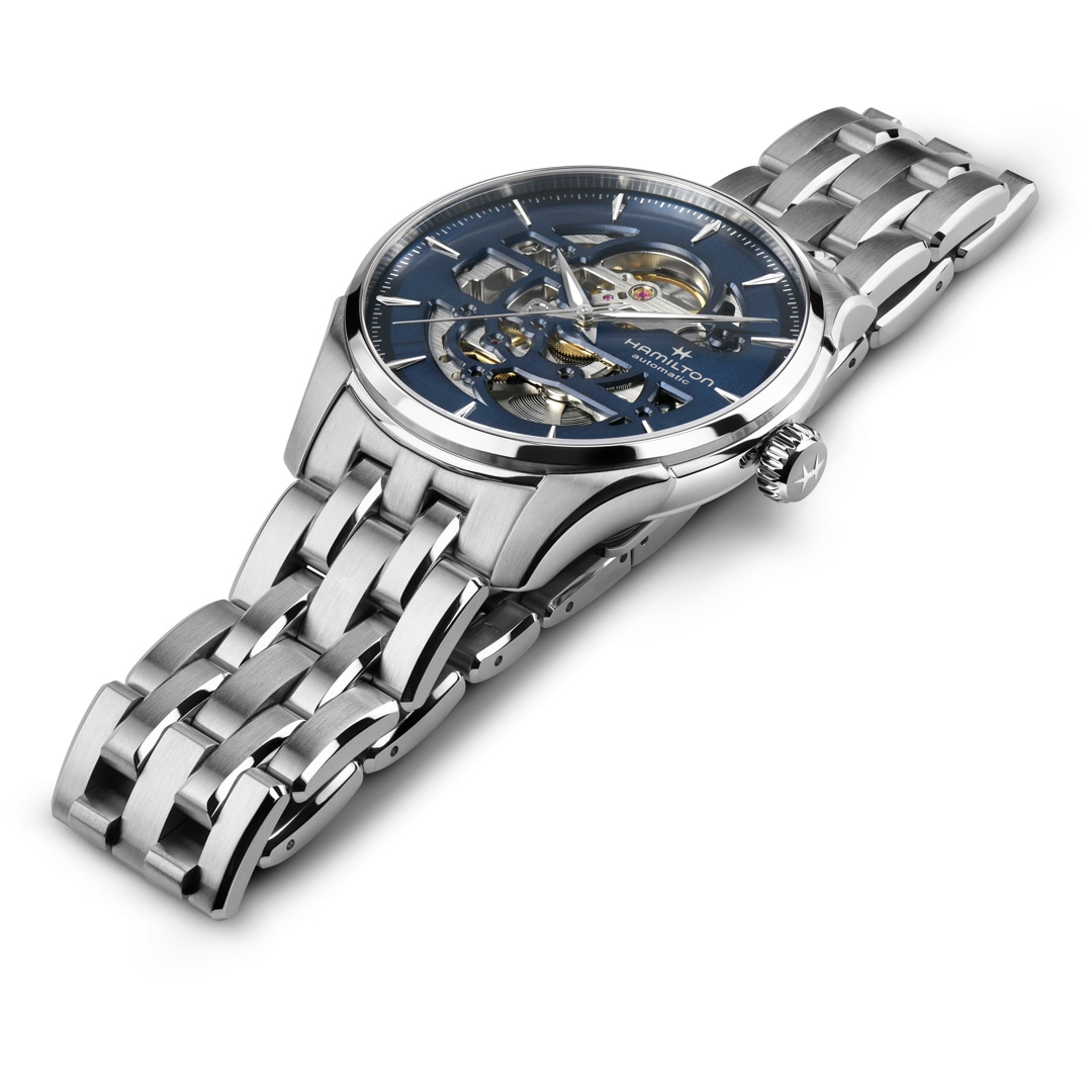 Hamilton Jazzmaster Skeleton Auto Blau