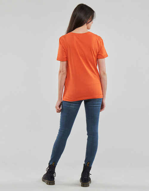 Only - ONLKITA S/S V-NECK HEART TOP BOX CS JRS - Orange
