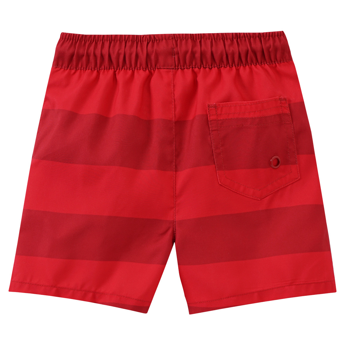 Famy Baby Badeshorts mit Streifen dunkelrot / hellrot