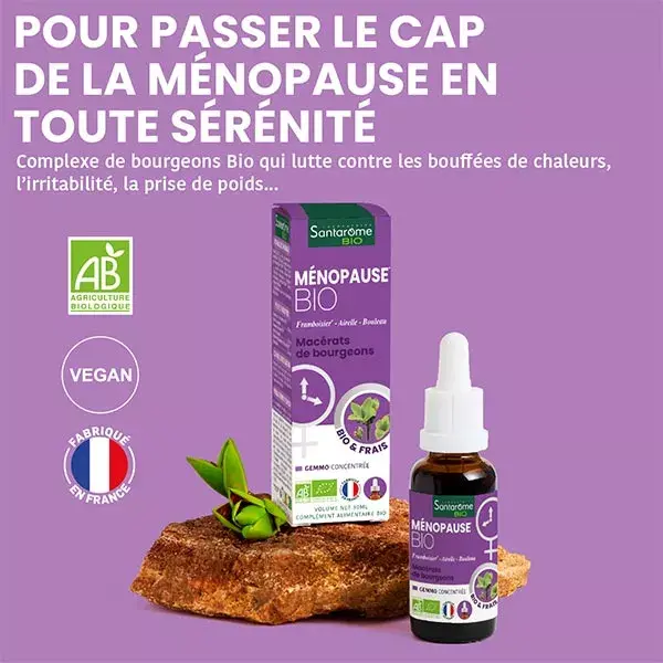 Santarome Bio - Tri Complexo de Botões Orgânicos da Menopausa - Frasco de 30ml