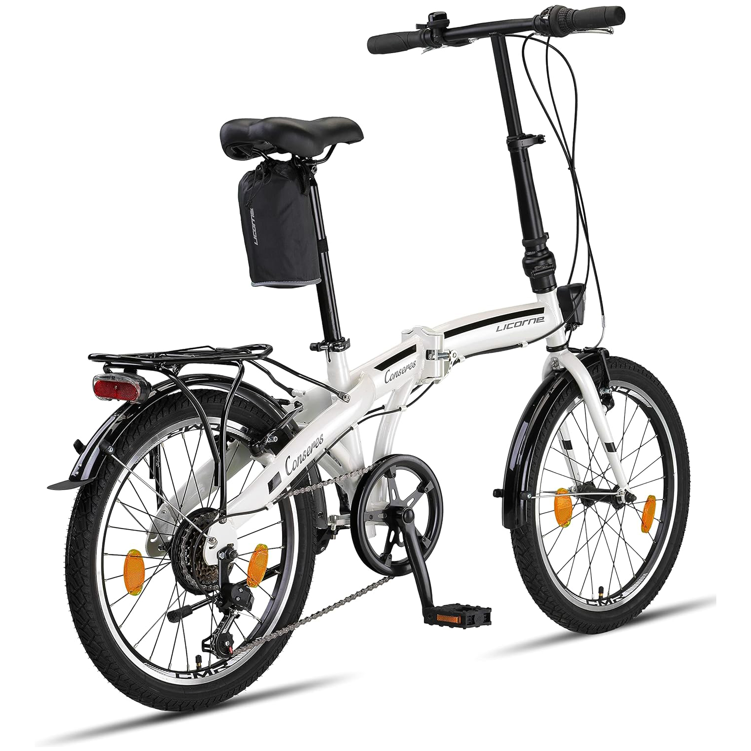 Bicicleta dobrável Licorne Bike Conseres, aro 20.