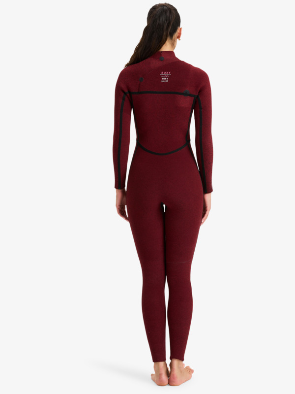 3/2 Rise Natural Combinaison de surf zip poitrine Noir Femme