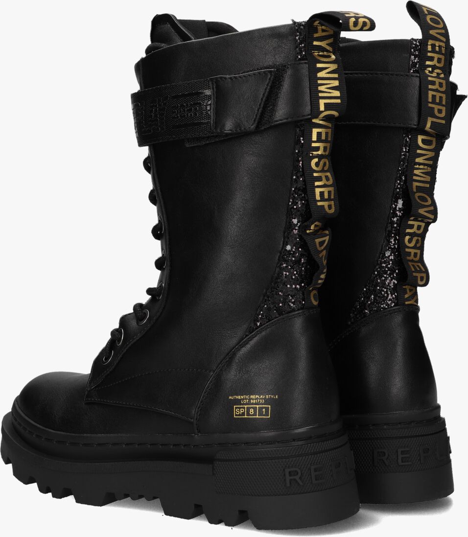 REPLAY zwarte replay veterboots laser jr