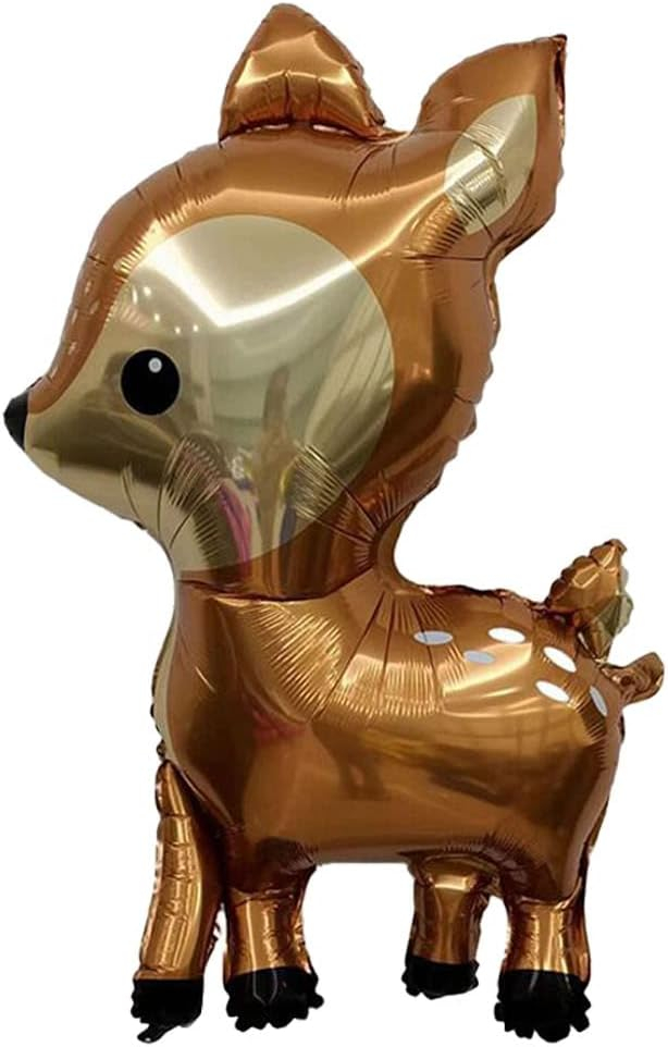 (2er Set) 100x57cm Kinder Geburtstags Party Ballon Folien Luftballon - Reh