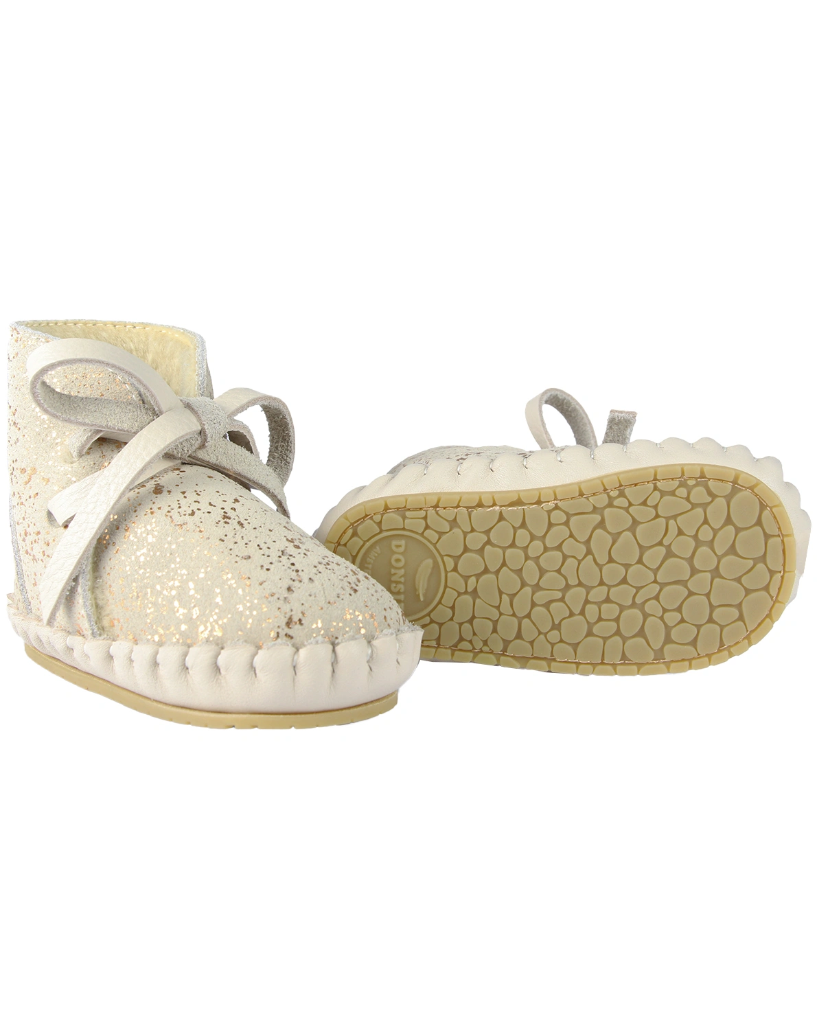 Lauflernschuhe PINA EXCLUSIVE gefüttert in cream metallic