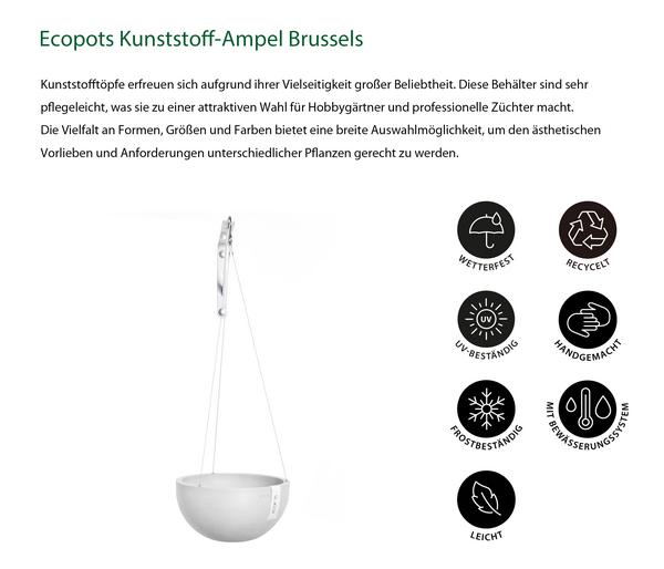 Ecopots Kunststoff-Ampel Brussels mit