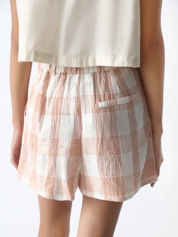 Shorts rústicos - Azulejo