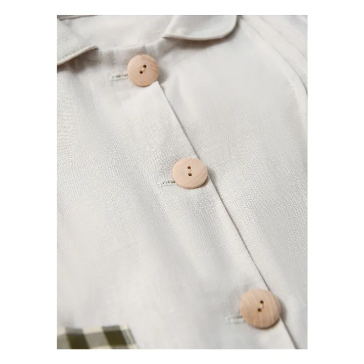 Organic Zoo Robe en Lin | Blanc cassé