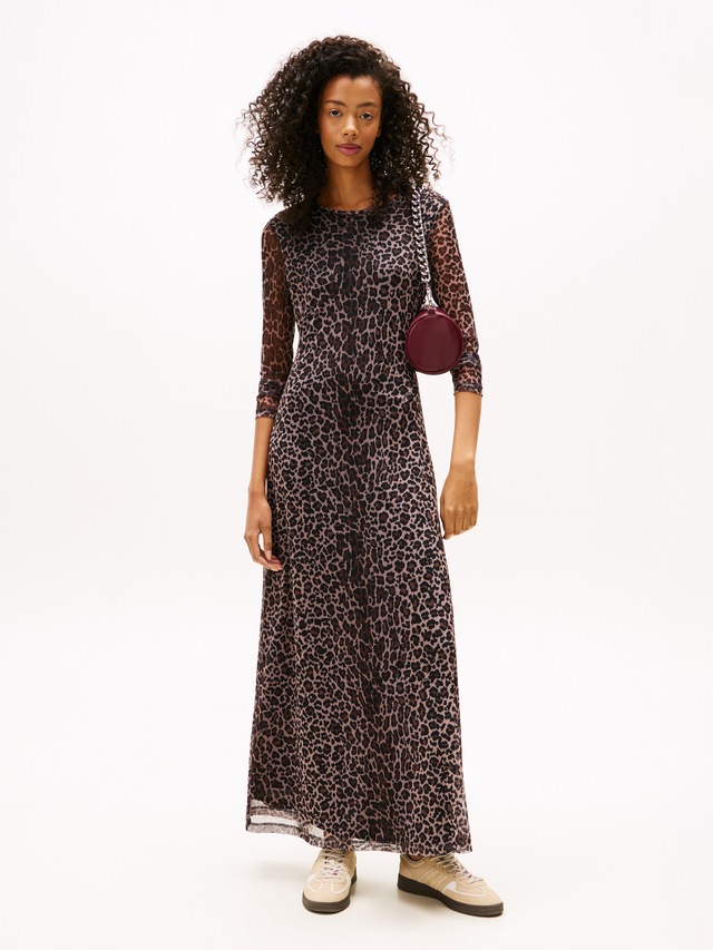 Tommy Jeans Jerseykleid »TJW AOP MESH MIDI DRESS EXT«