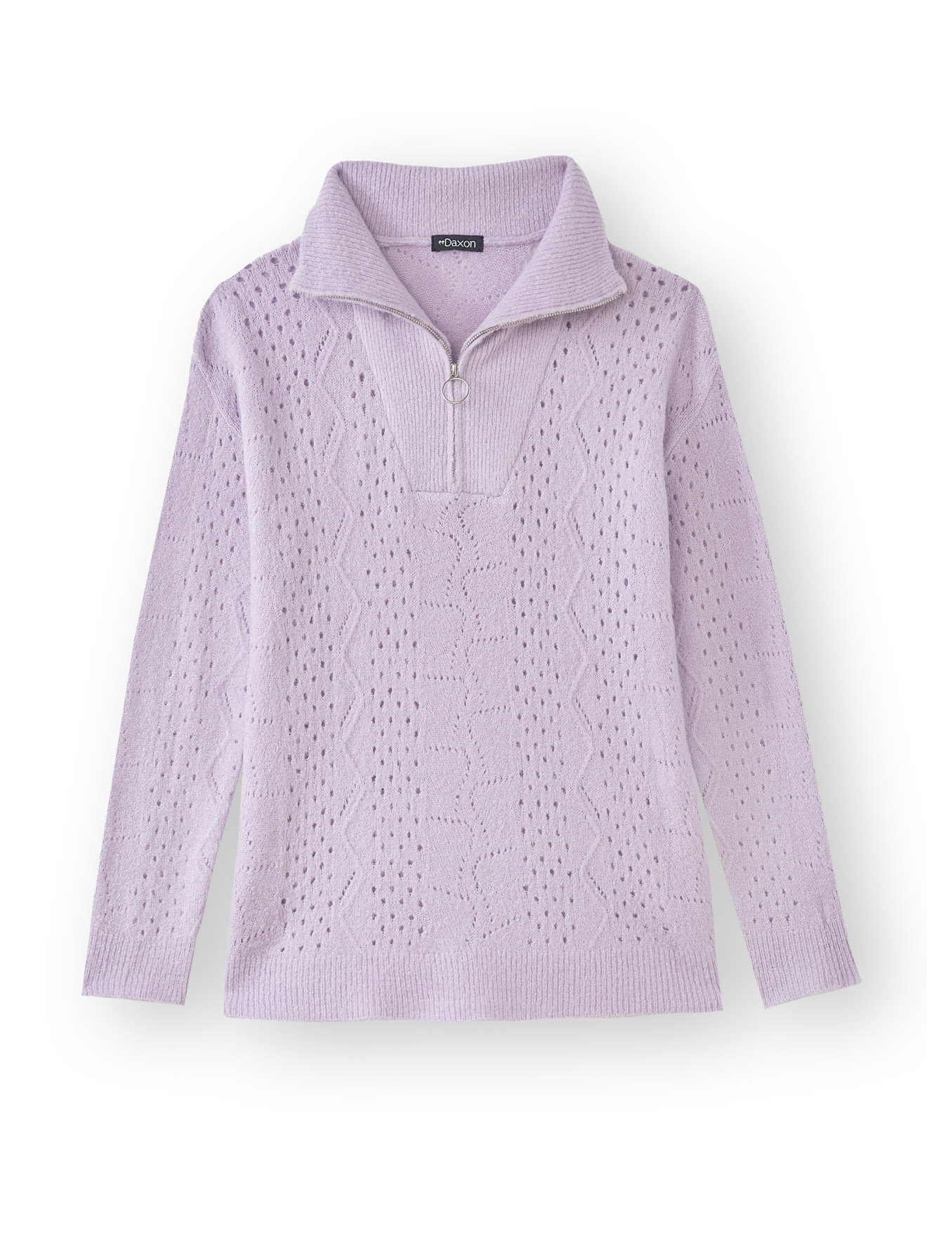 Pull col montant zippé