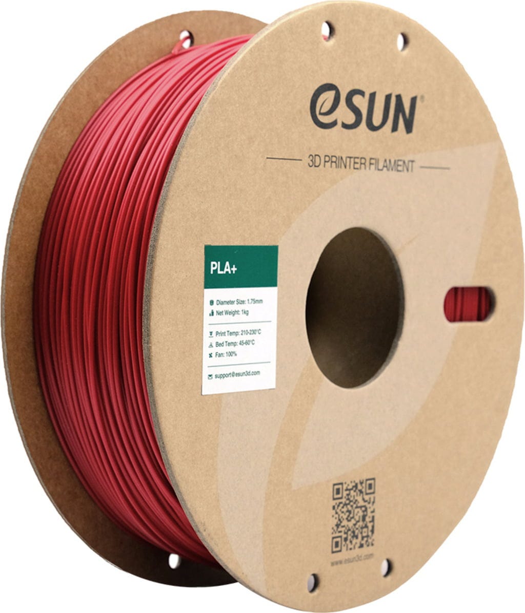 eSUN  PLA+ Fire Engine Red, 1,75 mm / 1000 g    PLA-Filament mit verbesserten physikalischen Eigenschaften