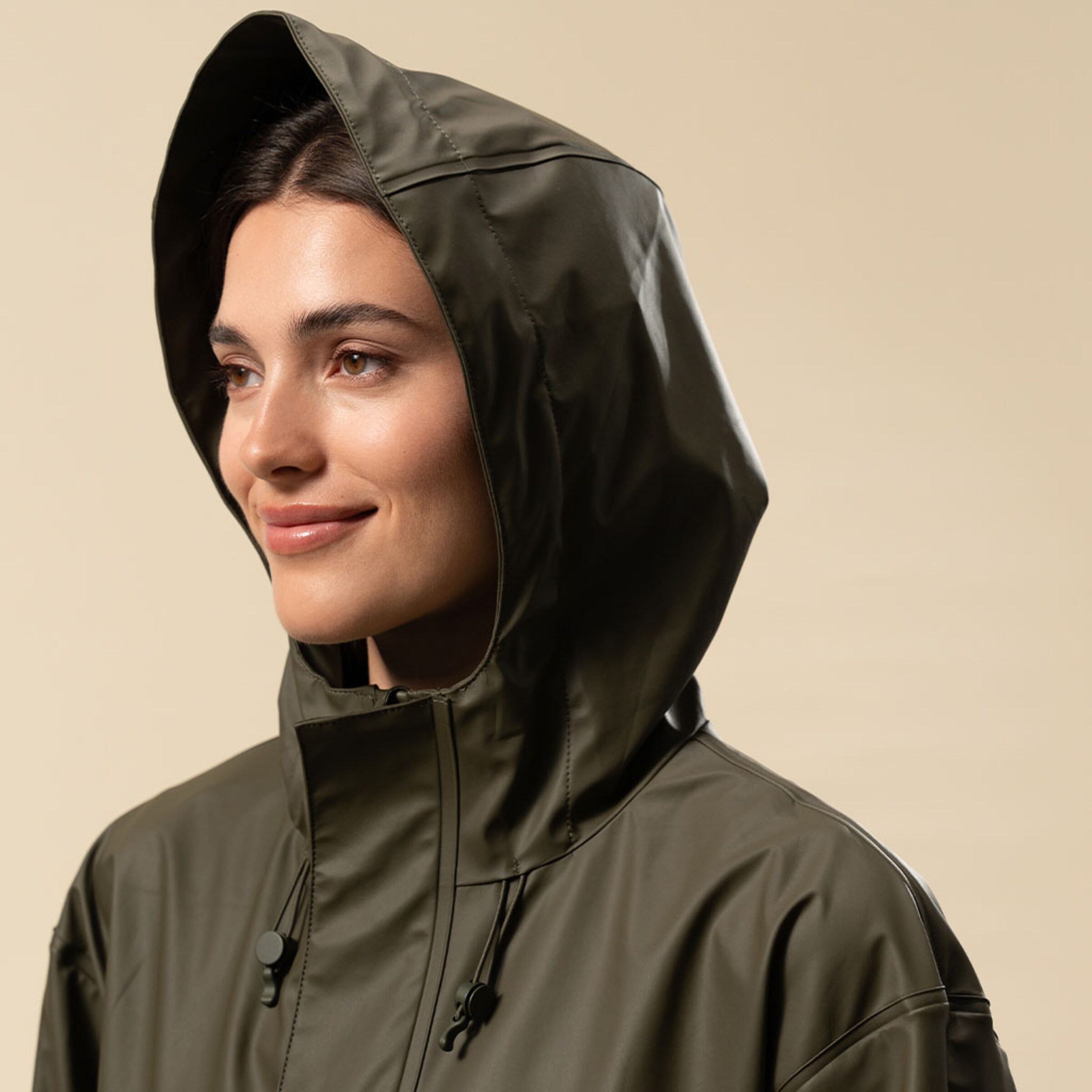 Everyday Rain Jacket Short Forest Green