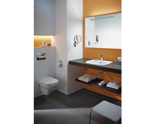 DURAVIT wandcloset D-Code, diepspoel, met rand, glanzend wit, zonder toiletzitting 2535090000