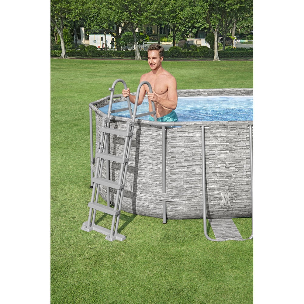 Piscine hors sol ovale Power Steel™ Swimvista™ Bestway L549xl274xH122cm
